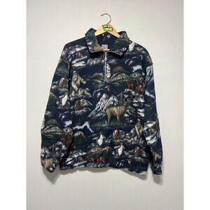 Vintage Wildlife Mountain Fleece